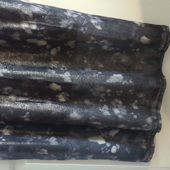 Bar III Foil Mesh Mock Neck Bodycon Midi Dress NWT Women's 1X - Picture 8 of 15